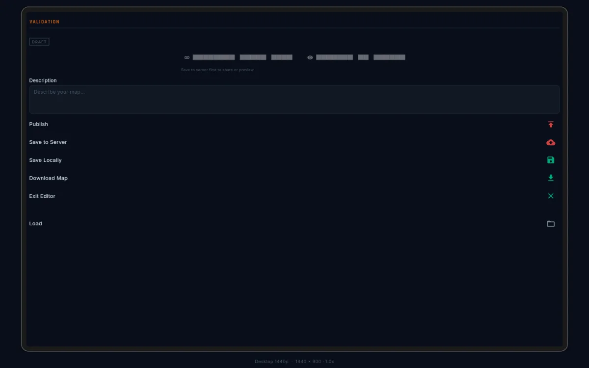 The save panel with local save, disk export, and publish options